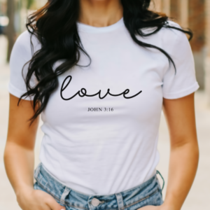 Love John 3:16 Christian Tee