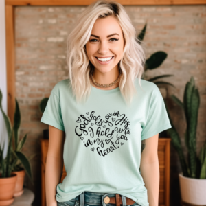 God Holds You Christian Tee